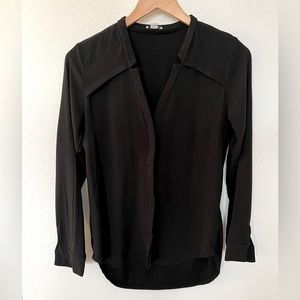 Splendid black button up blouse size small